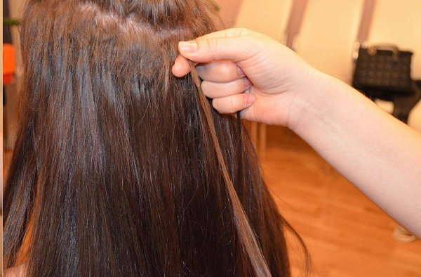 Горячее наращивание волос