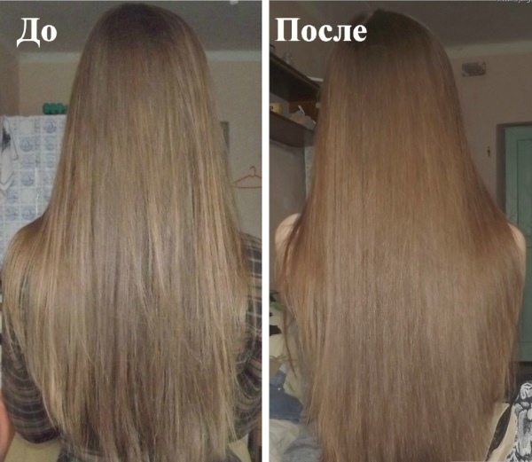 Жидкие кристаллы для волос (фото до и после)